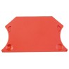 Weidmüller WAP Series Red Wemid Material End Cover for DIN Rail Terminal Blocks 1050040000