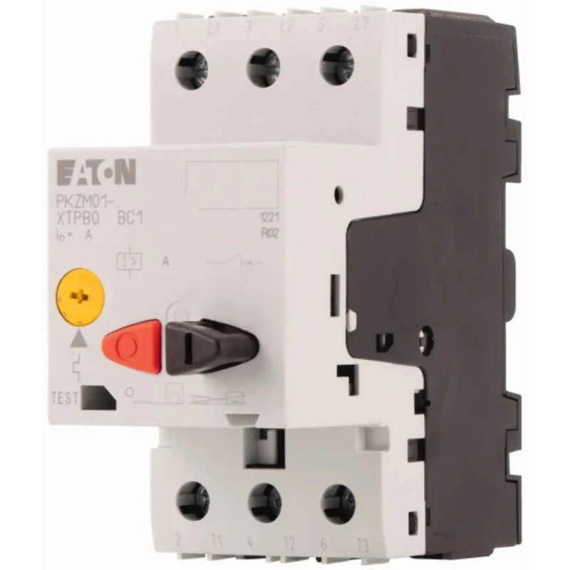Eaton Motor Protection Circuit Breaker PKZM 01 Series 1.6-2.5A, 690V AC, 3 Poles, -25°C to 55°C 278481 PKZM01-2,5