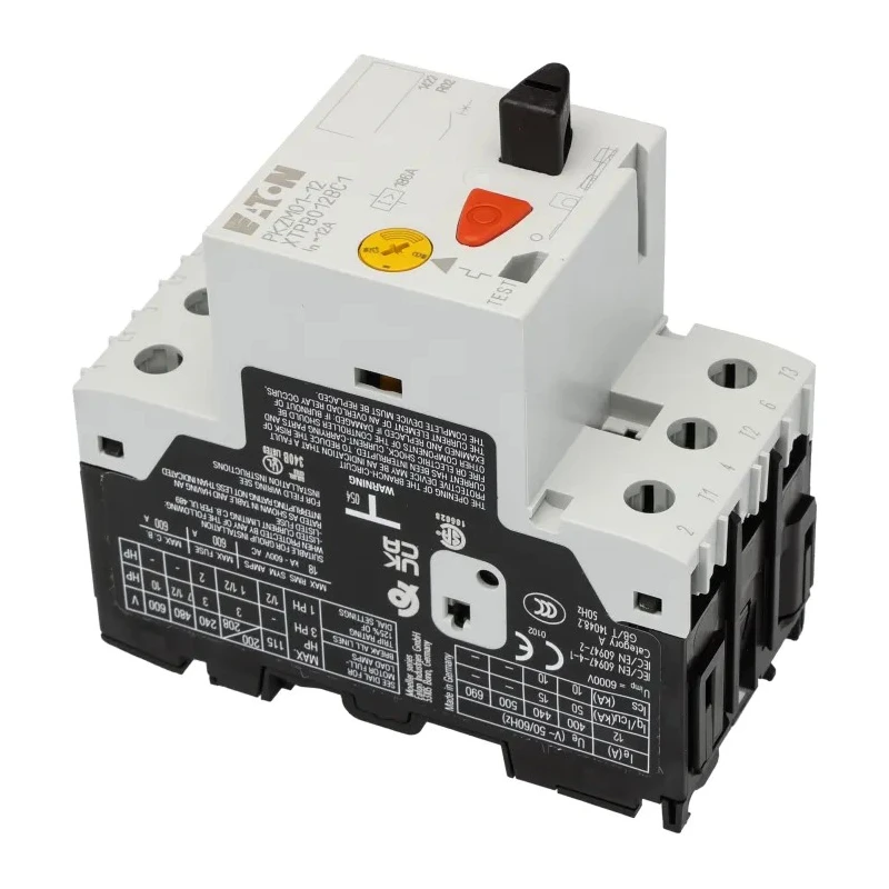 Eaton Motor Protection Circuit Breaker 10, 12 A, 690V AC, 3 Poles, Thermal-Magnetic, PKZM 01 Series 278485 PKZM01-12