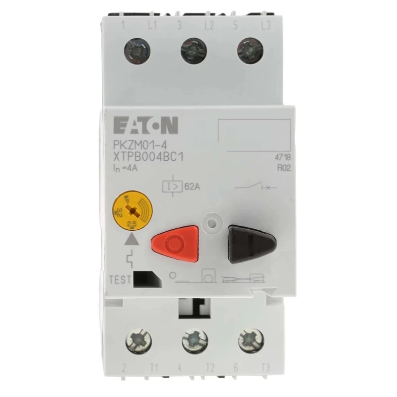 Eaton Motor Protection Circuit Breaker 2.5A to 4A, 690V AC, IP20, 3 Poles, -25°C to 55°C 278482 PKZM01-4