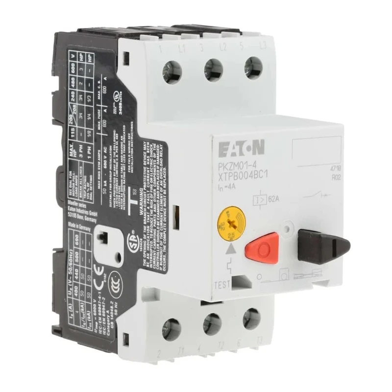 Eaton Motor Protection Circuit Breaker 2.5A to 4A, 690V AC, IP20, 3 Poles, -25°C to 55°C 278482 PKZM01-4