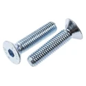 RS PRO Bright Zinc Plated Steel Hex Socket Countersunk Screw M8 x 35 mm 491-5186