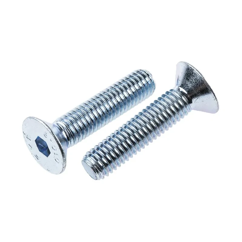 RS PRO Bright Zinc Plated Steel Hex Socket Countersunk Screw M8 x 35 mm 491-5186