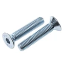 RS PRO Bright Zinc Plated Steel Hex Socket Countersunk Screw M8 x 40 mm 491-5192