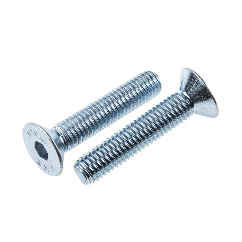 RS PRO Bright Zinc Plated Steel Hex Socket Countersunk Screw M8 x 40 mm 491-5192
