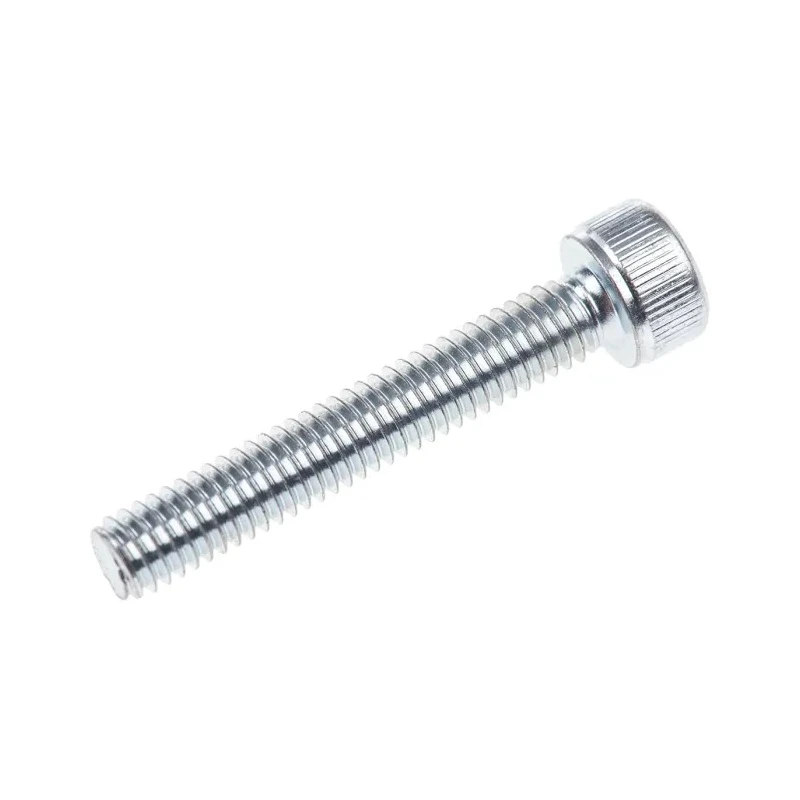 RS PRO Bright Zinc Plated Steel Hex Socket Cap Screw, Hex Socket Drive, M4 x 25 mm 491-5237