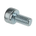 RS PRO Bright Zinc Plated Steel Hex Socket Cap Screw, Hex Socket, M4 x 8 mm 491-5215