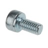 RS PRO Bright Zinc Plated Steel Hex Socket Cap Screw, Hex Socket, M4 x 8 mm 491-5215