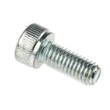 RS PRO Bright Zinc Plated Steel Hex Socket Cap Screw, Hex Socket Drive, M5 x 12 mm 491-5243