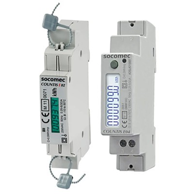 Socomec 1 Phase Energy Meter LCD Display Countis E00 Series 48503058