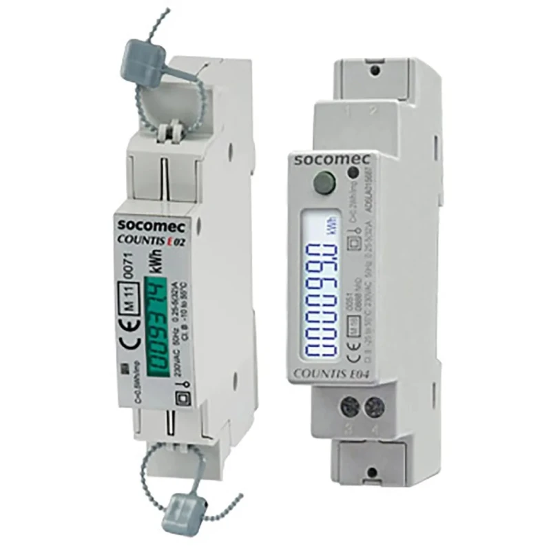 Socomec 1 Phase Energy Meter LCD Display Countis E00 Series 48503058