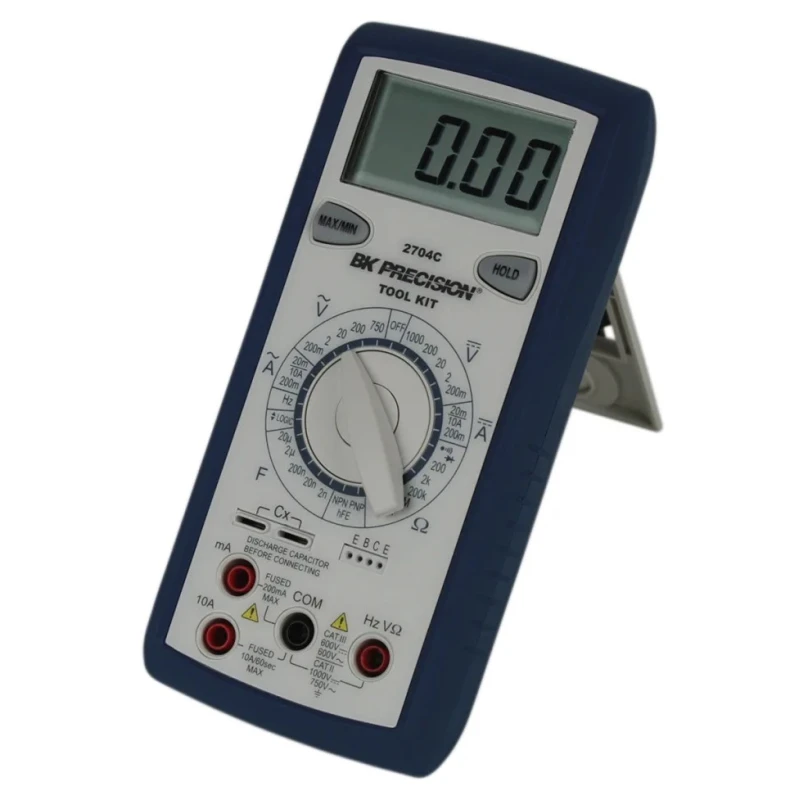 BK Precision Handheld Digital Multimeter 165mm x 78mm x 42.5mm 285g CAT II, CAT III Safety BK2704C