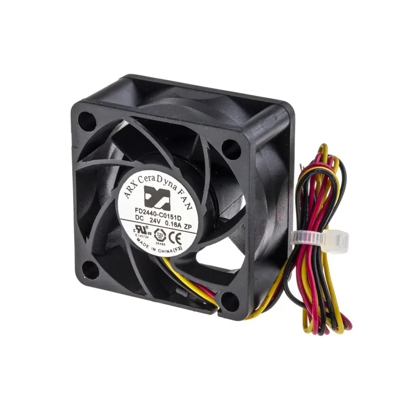ARX CeraDyna Series Axial Fan 24V DC 21.6 m³/h Air Flow 3.12W Power 130mA Max Current IP20 