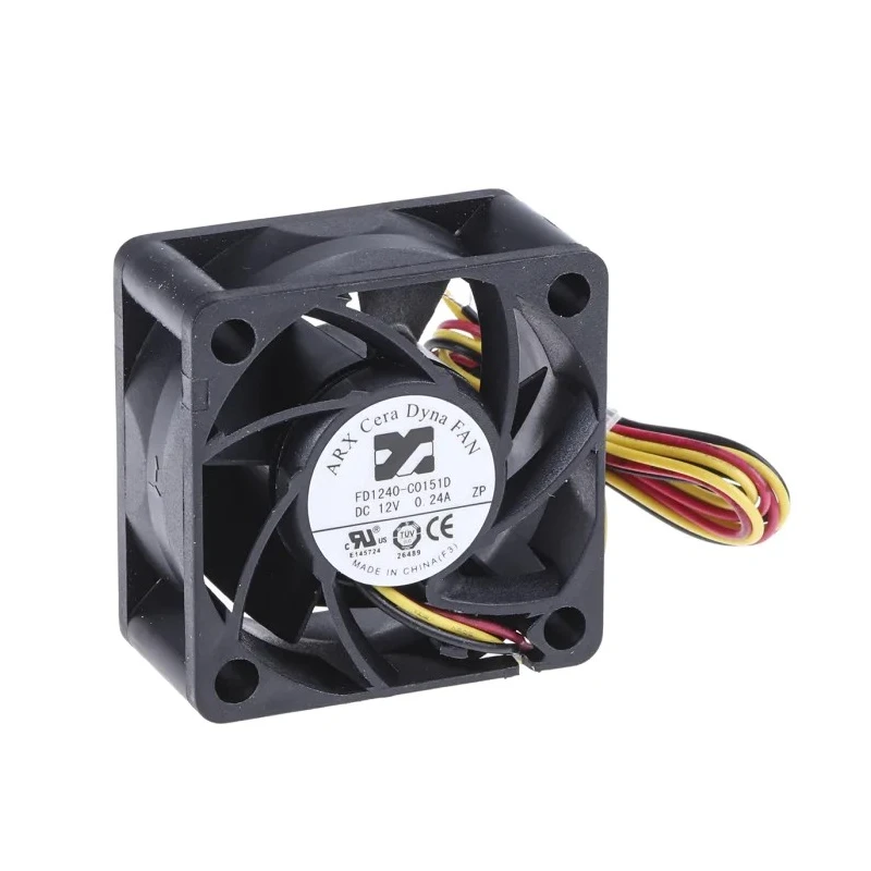 ARX CeraDyna Series Axial Fan 12V DC 21.6 m³/h Air Flow 2.04 W Power 170 mA Current IP20 
