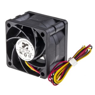 ARX CeraDyna Series Axial Fan 24V DC 28.3 m³/h Air Flow 5.76 W Power 240 mA Max Current IP20 40mm x 40mm x 28mm 