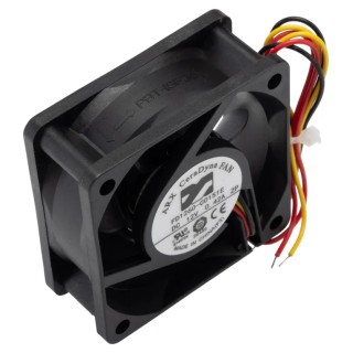 ARX CeraDyna Series Axial Fan 12V DC 2.76W 230mA Max 33.35m³/h 60mm x 60mm x 25.4mm IP20 