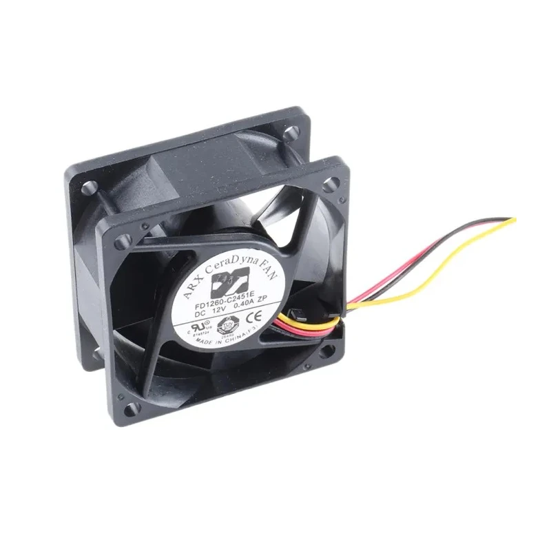 ARX CeraDyna Series Axial Fan 12V DC 3.6W 55.6 m³/h 300mA IP20 60mm 