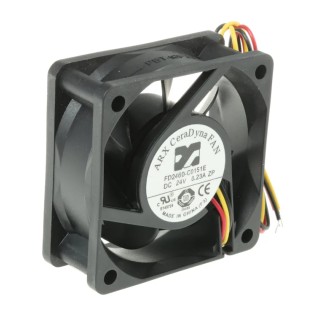 ARX CeraDyna Series Axial Fan 24V dc 4.32W 180mA Max Airflow 33.35 m³/h IP20 