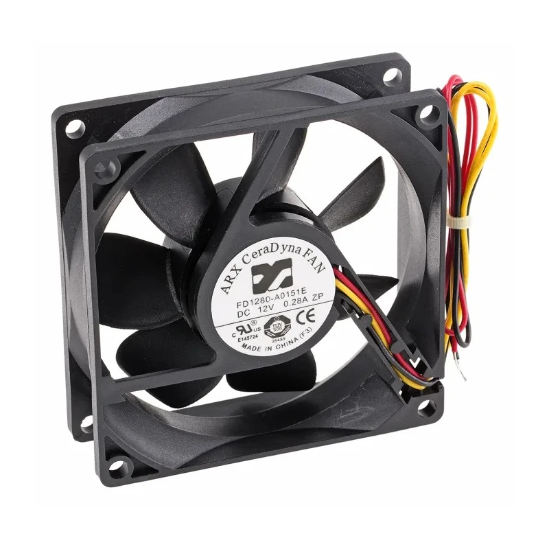 ARX CeraDyna Series Axial Fan 12V DC 2.88W 67.5 m³/h 3200 RPM IP20 
