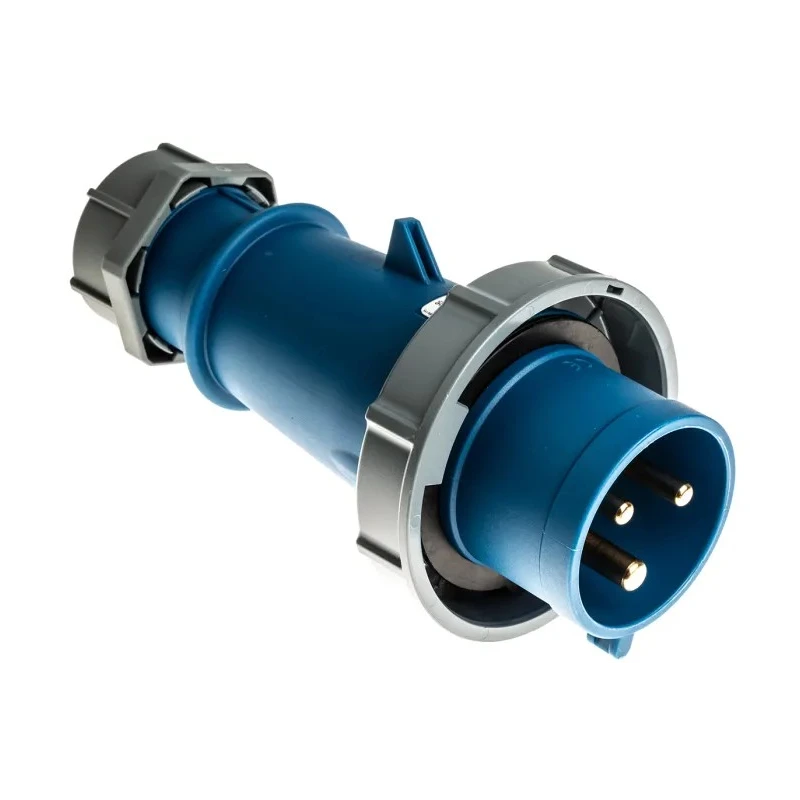 MENNEKES AM-TOP IP67 Blue Cable Mount 3P Straight Industrial Power Connector 32A 230V 