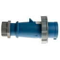 MENNEKES AM-TOP IP67 Blue Cable Mount 3P Straight Industrial Power Connector 32A 230V 