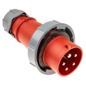 MENNEKES AM-TOP IP67 Red Cable Mount 3P+N+PE Straight Industrial Power Connector 32A 400V 