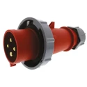 MENNEKES AM-TOP IP67 Red Cable Mount 4P Straight Mains Connector 32A 400V Phase Inverter 