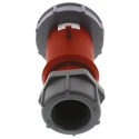 MENNEKES AM-TOP IP67 Red Cable Mount 4P Straight Mains Connector 32A 400V Phase Inverter 