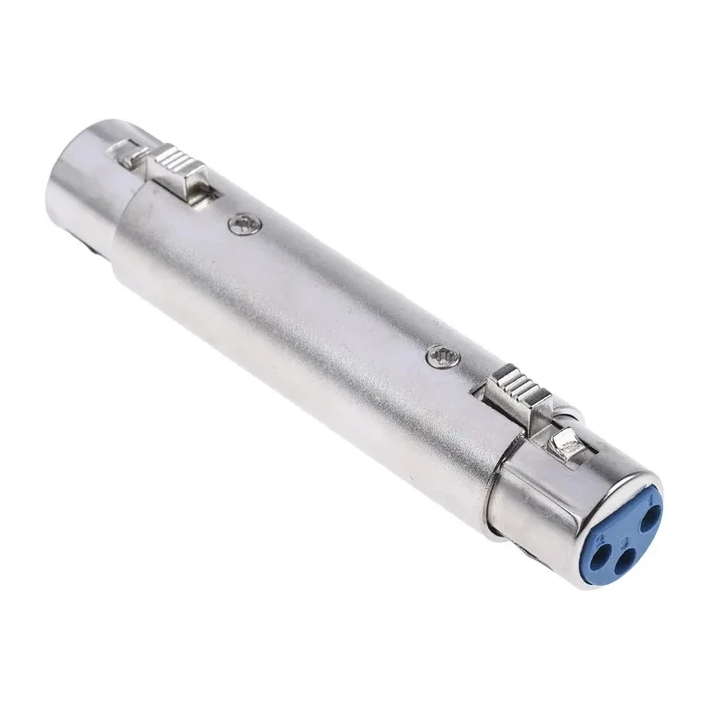 RS PRO AV Adapter Female to Female 3-pin XLR Straight Metal Housing Gold Plated 192-4475