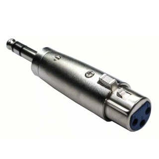 RS PRO Male XLR Straight 1/4 in Stereo AV Adapter 192-4477