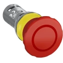 ABB Compact Series Pull Release Emergency Stop Push Button, Panel Mount, 22.5 mm Cutout, 1 1SFA619551R1071 - CE4P-10R-11