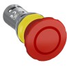 ABB Compact Series Pull Release Emergency Stop Push Button, Panel Mount, 22.5 mm Cutout, 1 1SFA619551R1071 - CE4P-10R-11