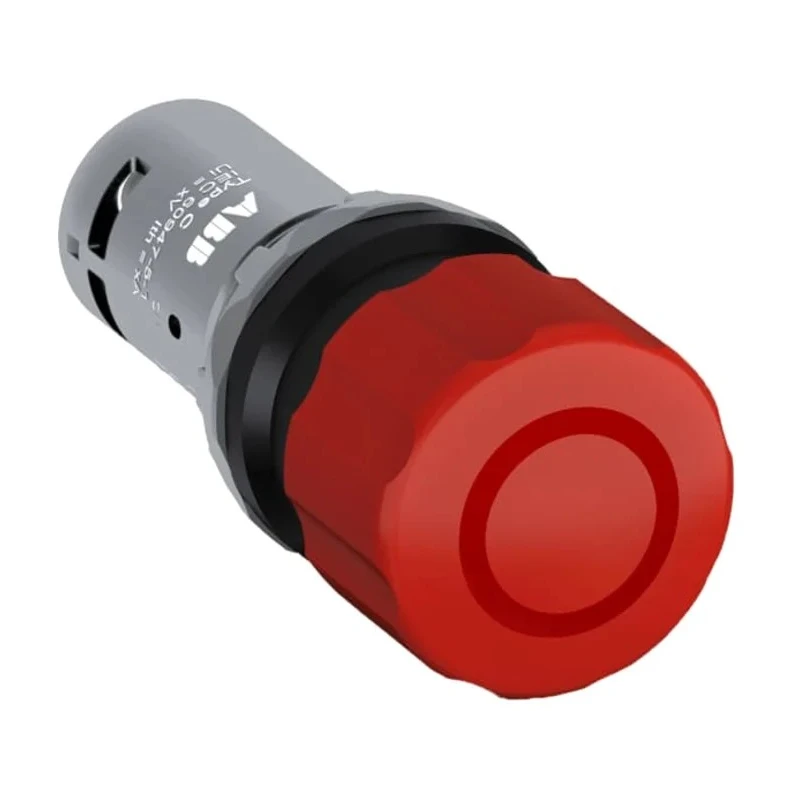 ABB 1SFA Series Pull Release Emergency Stop Push Button, Panel Mount, 22.5 mm Cutout, SPDT, IP69K, IP66, IP67 CE3P-10R-11