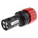 ABB 1SFA Series Pull Release Emergency Stop Push Button, Panel Mount, 22.5 mm Cutout, SPDT, IP69K, IP66, IP67 CE3P-10R-11