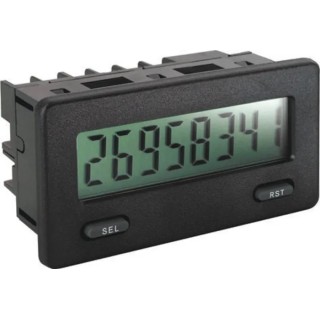 Red Lion Digital 8 Digit Counter with 12mm Reflective LCD Display, Manual Reset, 9-28V DC, USB Interface CUB5