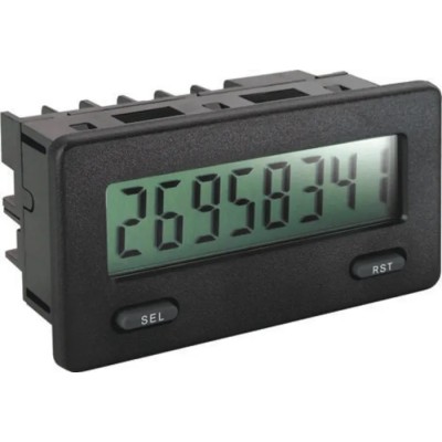 Red Lion Digital 8 Digit Counter with 12mm Reflective LCD Display, Manual Reset, 9-28V DC, USB Interface CUB5