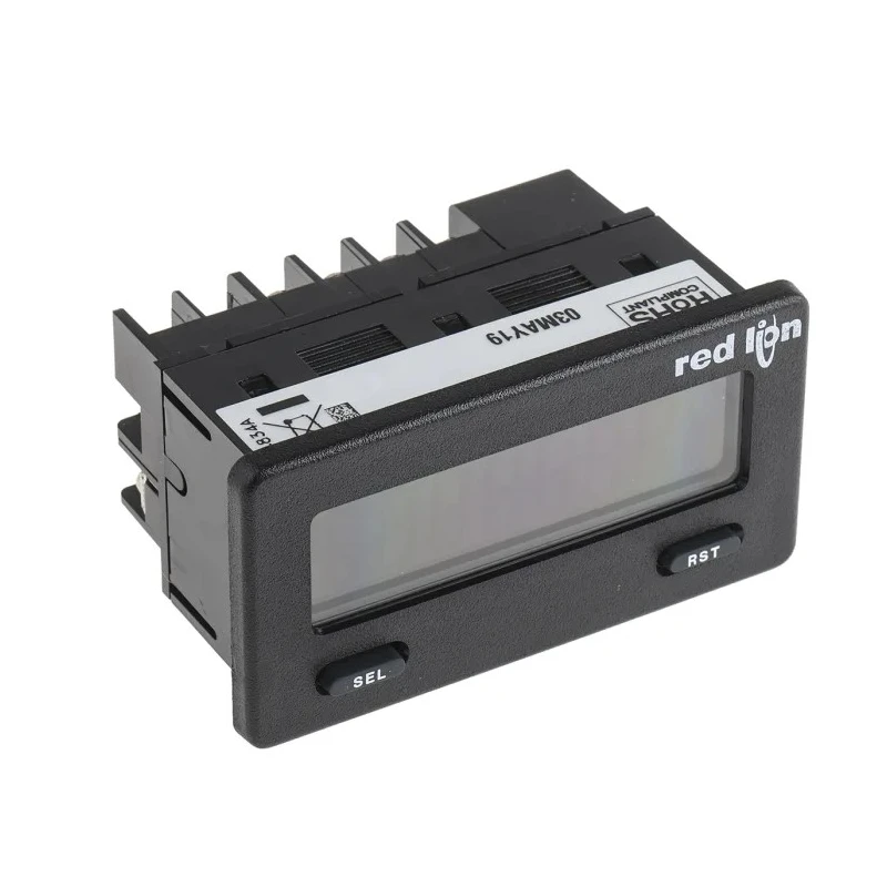 Red Lion 8 Digit Counter with Backlit LCD, 9-28 VDC Voltage, Manual Reset, Model CUB5