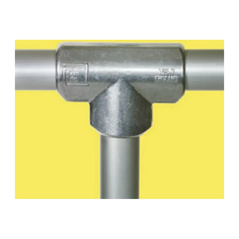 Kee Lite Aluminium T-Connector Connecting Component Strut Profile Type 6 Round Tube Size 33.7 mm L25-6