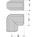Kee Lite 90° Connector Connecting Component Strut Profile Type 6 Round Tube Size 33.7 mm L15-6