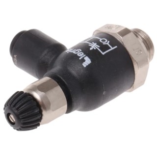 Legris Flow Regulator 7061 Series Tube 04 Inlet Threaded G 4 mm Outlet 10 bar Maximum Operating Pressure 220V 7061 04 10