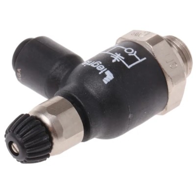 Legris Flow Regulator 7061 Series Tube 04 Inlet Threaded G 4 mm Outlet 10 bar Maximum Operating Pressure 220V 7061 04 10