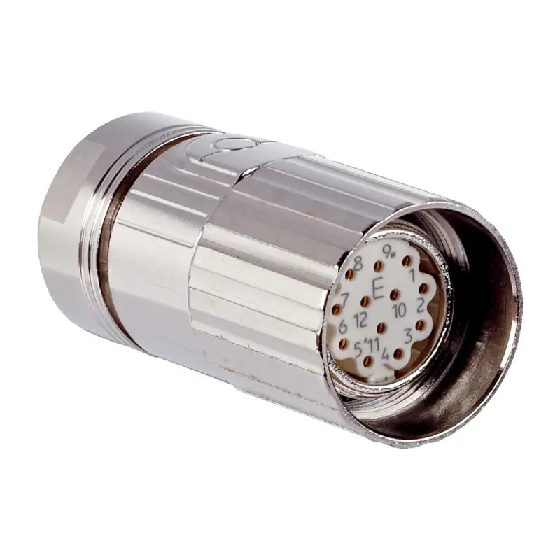 SICK Circular Connector, 12 Contacts, Socket, Cable Mount, M23 Size, 7A Current, 160V, Zinc Housing, /IP67 Protection IP66
