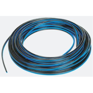 Legris Compressed Air Pipe Blue, Black Polyurethane 6 mm 25 m 1420U06 41