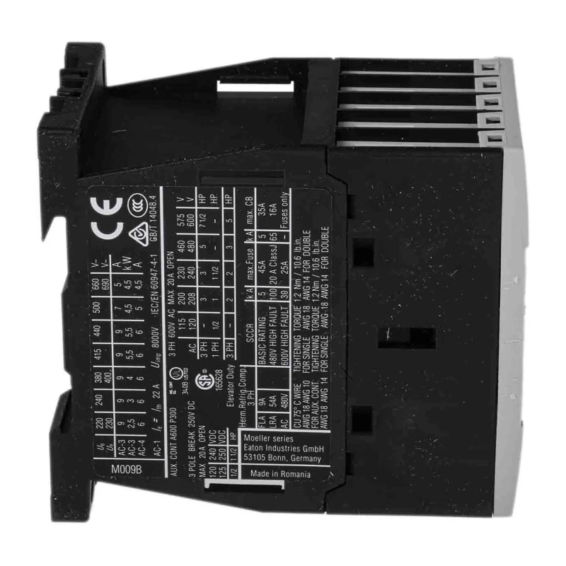 Eaton DILM Contactor 3-Pole 9 A 4 kW 24V AC Coil 400V AC 276677 DILM9-10(24V50HZ)