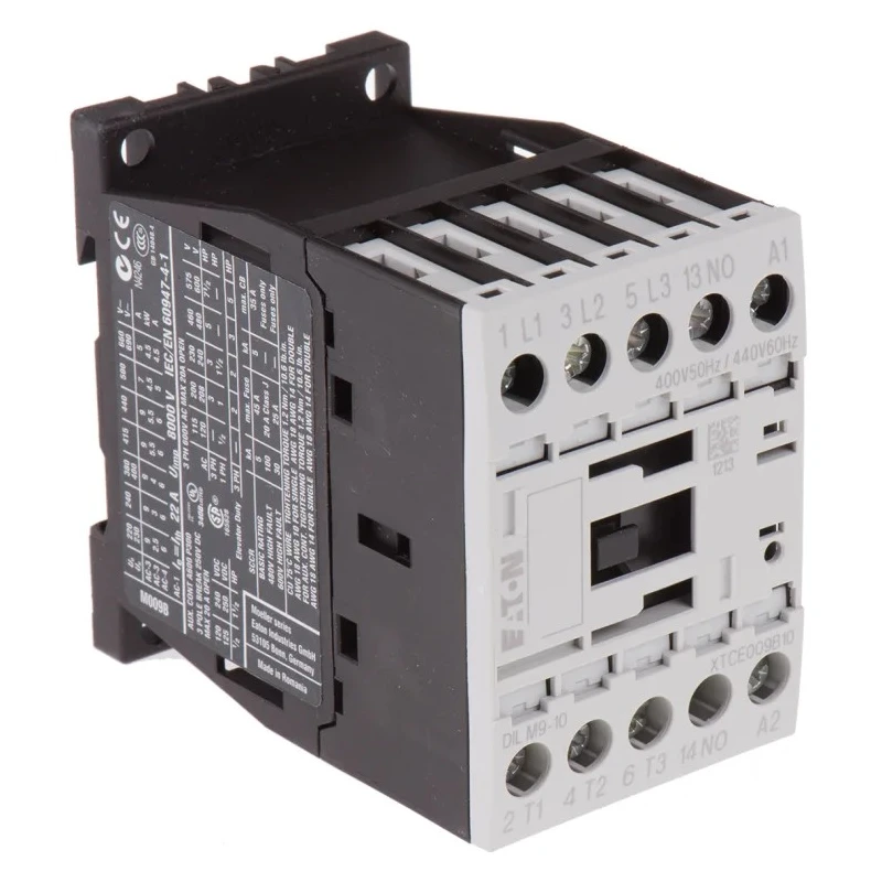 Eaton DILM Contactor, 3-Pole, 400V AC Coil, 9 A Contact Current, 4 kW Power Rating, Screw 276692 DILM9-10(400V50HZ,440V60HZ)