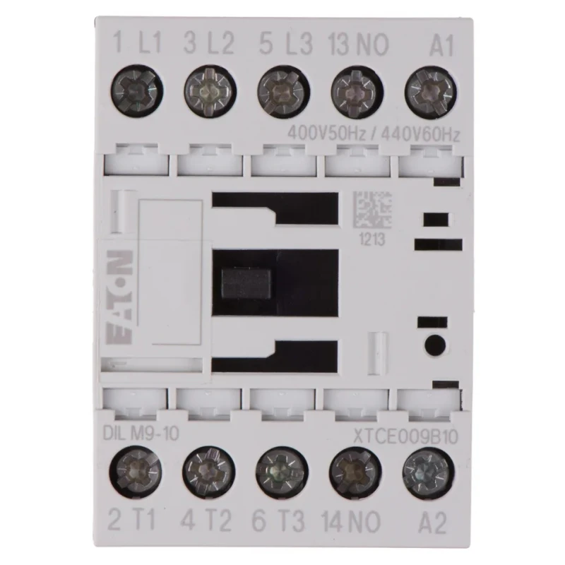 Eaton DILM Contactor, 3-Pole, 400V AC Coil, 9 A Contact Current, 4 kW Power Rating, Screw 276692 DILM9-10(400V50HZ,440V60HZ)