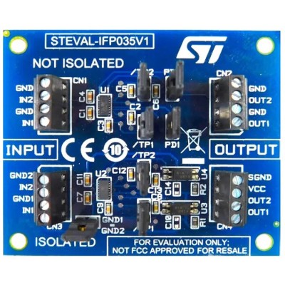 STMicroelectronics Isolated and Non-Isolated Digital Inputs on Evaluation Board Based on CLT03-2Q3 STEVAL-IFP035V1