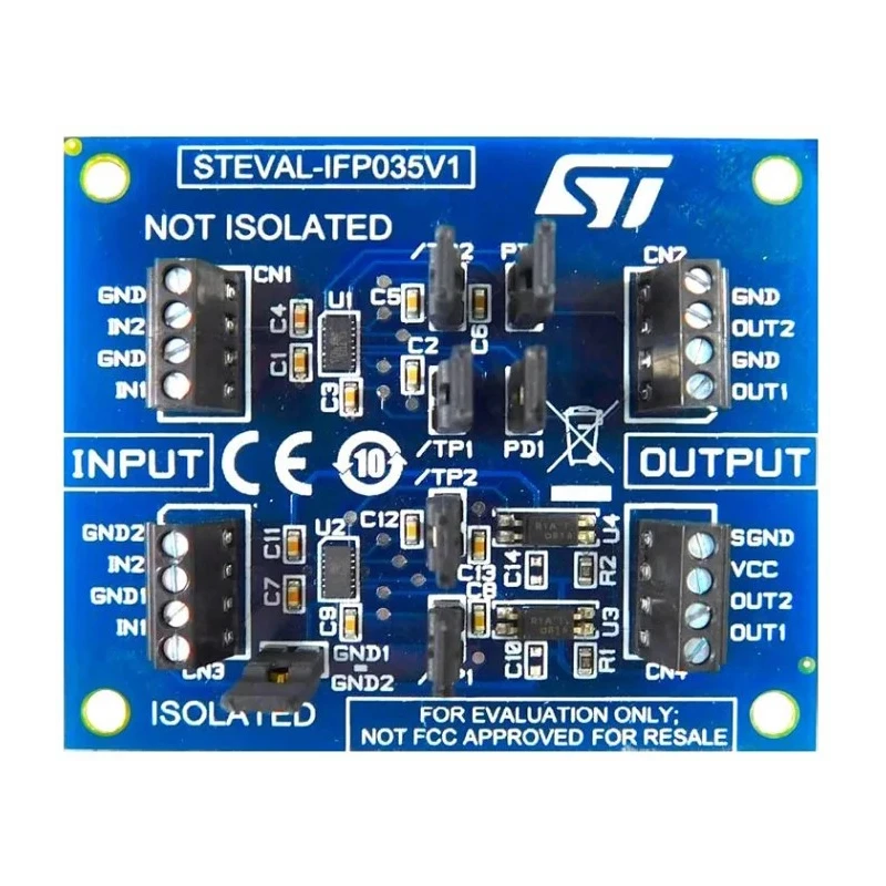 STMicroelectronics Isolated and Non-Isolated Digital Inputs on Evaluation Board Based on CLT03-2Q3 STEVAL-IFP035V1