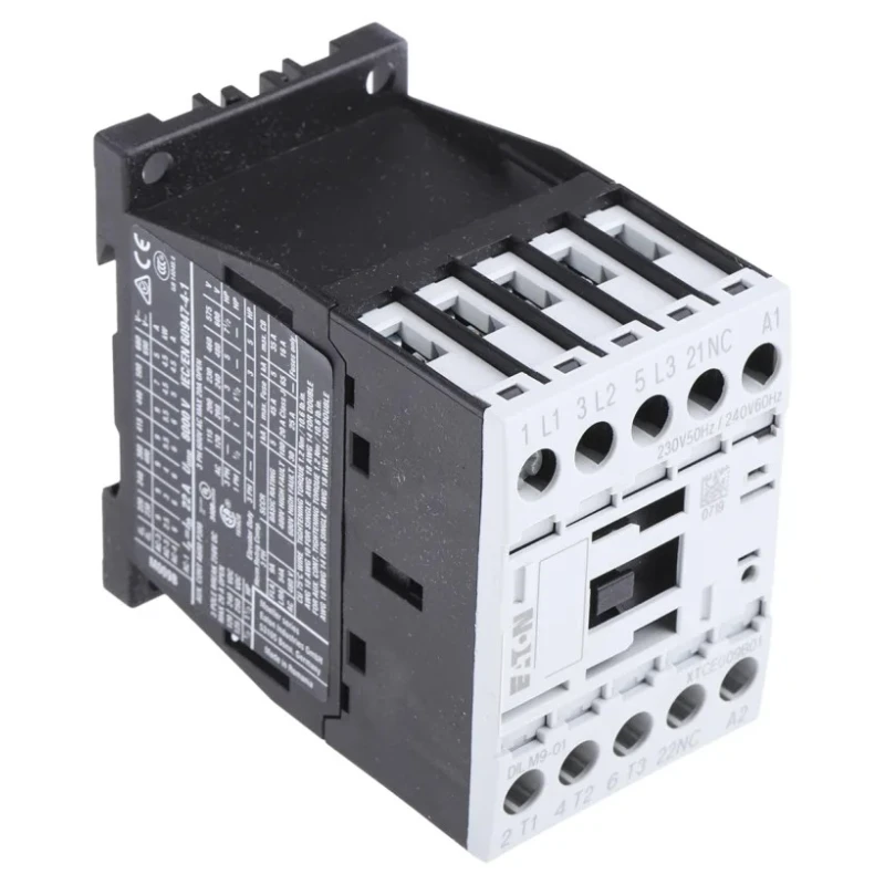 Eaton DILM Contactor 230V AC Coil, 3-Pole, 9 A, 4 kW Motor Control 276725 DILM9-01(230V50HZ,240V60HZ)
