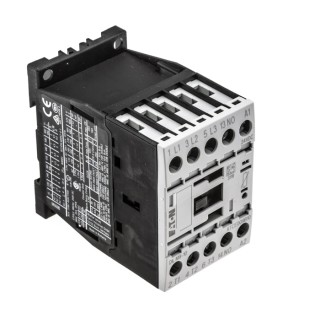 Eaton Contactor, 24V DC Coil, 3-Pole, 9 A Contact Current, 4 kW Power Rating, 400V AC Contact Voltage 276705 DILM9-10(24VDC)